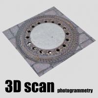 3D scan manhole cover rusty #10